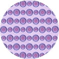 thumbnail image 1 of Ahgly Company Machine Washable Indoor Round Transitional Blossom Pink Area Rugs, 8' Round, 1 of 7