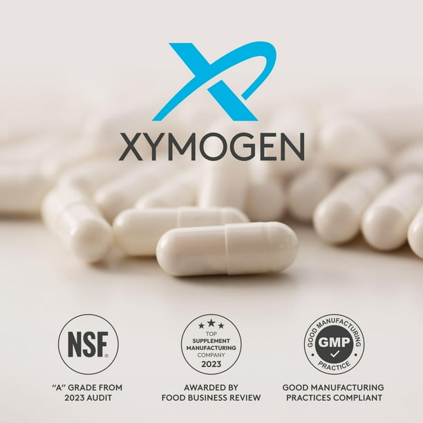 XYMOGEN S-Acetyl Glutathione - Acetylated Glutathione Supplement - Antioxidant & Cellular Support - Stomach Acid-Resistant Capsules