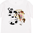 thumbnail image 4 of Inktastic I'm Three-cowgirl Riding Horse Birthday Girls Long Sleeve Toddler T-Shirt, 4 of 5