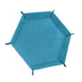 thumbnail image 1 of Foldable Dice Tray Holder PU Leather Velvet storage dice for Table Games Candies Earbuds, 1 of 8