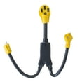 thumbnail image 2 of Sportsman Series 28 in. 45 Amp RV Y-Adapter Power Cable with 15/30 Amp Male Plugs, 2 of 3