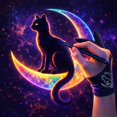 thumbnail image 2 of Guante para dibujo Kortimu Luna Cat, rechazo de palma de 3 capas, paquete de 2, 2 of 8