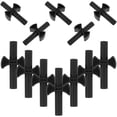 thumbnail image 5 of LEORX 12Pcs Trampoline Poles Spacers Black ABS Cross Shaped for Trampoline Use Outdoor, 5 of 8