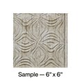 thumbnail image 1 of FASÄDE Lotus Decorative Vinyl Backsplash Panel in Vintage Metal (6X6 Inch Sample), 1 of 5