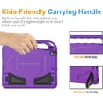 thumbnail image 4 of SUPNICE Case with Built-in Screen Protector for iPad 10.2 Inch 2021/2020/2019 (9th/8th/7th Gen), Lightweight Shockproof Handle Stand Kids Case for Apple iPad 10.2, iPad Air 3 10.5 2019, Purple, 4 of 9