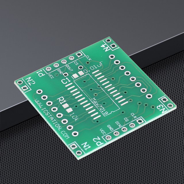 MAX7219 LED Dot Matrix DIY Kit Módulo de control MCU de 10 MHz conveniente para Arduino