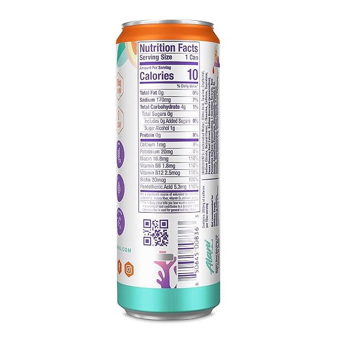 Alani Nu MIMOSA Sugar Free, Low Calorie Energy Drinks | 200mg Caffeine | Pre Workout Performance with Antioxidants | Biotin B Vitamins | Zero Sugar | 10 Calories | 12 Fl Oz Cans (12 Pack)