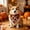 Orange2, variant on Halloween Dog Bandana, Reflective Plaid Pumpkin Ghost Scarf for Holiday Pet and Party Decor