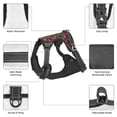 thumbnail image 3 of Vsdgher Graffiti Tape Pattern Dog Harness,No Pull Pet Harness with Soft Padded Handle,Adjustable Reflective Vest with 2 Buckles,4 Slide Buckles,S-XL X-Large, 3 of 5
