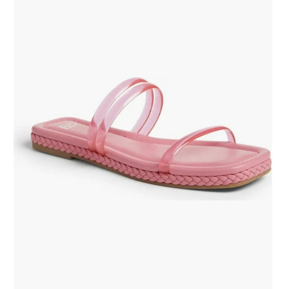 BP Viola Pink Punch Fashion Slip On OpeN Toe Rounded Toe Casual Summer Sandals