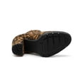 thumbnail image 5 of BLISSFUL STEP Women's Chelsea Boots Platform Block Cleated Sole Heel Leopard 9, 5 of 8
