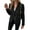 Black, variant on Women's Faux Suede Jackets Fashion Fall Clothes Long Sleeve Open Front Cropped Coat Outwear Color L