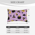 thumbnail image 4 of Goofa Cute Halloween Pattern Pillow Case – Plush & Soft Cushion Cover, Hypoallergenic Throw Pillow Case for Comfortable Sleep with Envelope Closure-20"x30", 4 of 6
