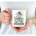 thumbnail image 3 of Koyal Wholesale Santa Claus Ceramic Coffee Mug, Santa's Favorite Statistician, 3 of 5