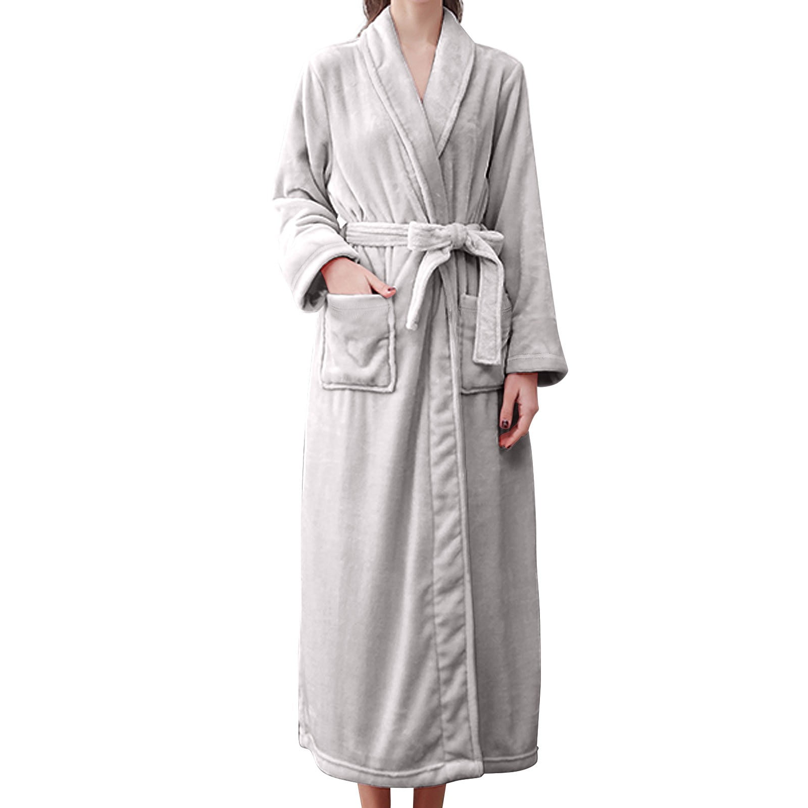 Yisk Wholesale Thick Long Ladies Flannel Nightgown Winter