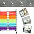 thumbnail image 6 of YYAo Filing Cabinet, File Cabinet, 20 Drawers Storage Rolling Cart Studio Organizer-Multicolor, 6 of 13