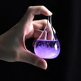 thumbnail image 3 of Transparent Water Drop Storm Glass Drip Barometer Weather Forecast Storm Forecast Monitoring Bottle Home Decoration Purple, 3 of 8