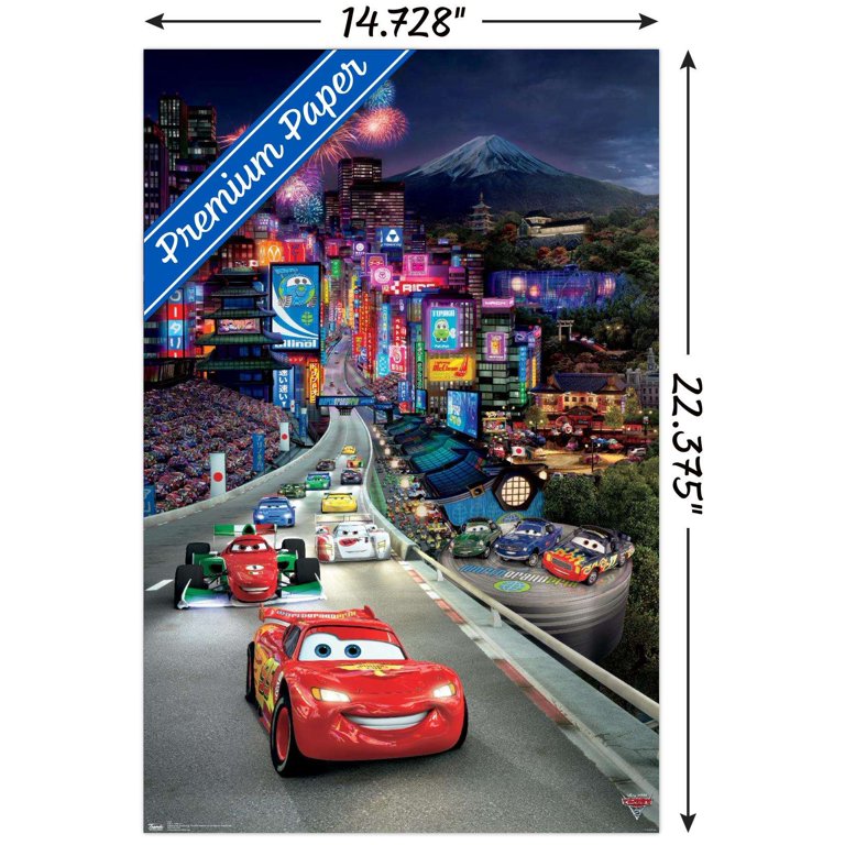 Disney Pixar Cars 2 - Triptych 1 Wall Poster, 14.725
