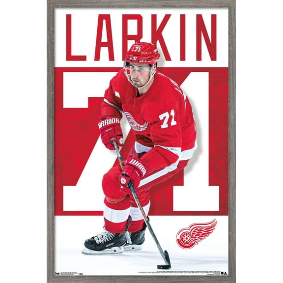 NHL Detroit Red Wings - Dylan Larkin Wall Poster, 22.375" x 34" Framed