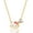 April-Clear, variant on Sanrio Hello Kitty Brass Heart Birthstone Charm Necklace - 16 + 2'' Chain, April