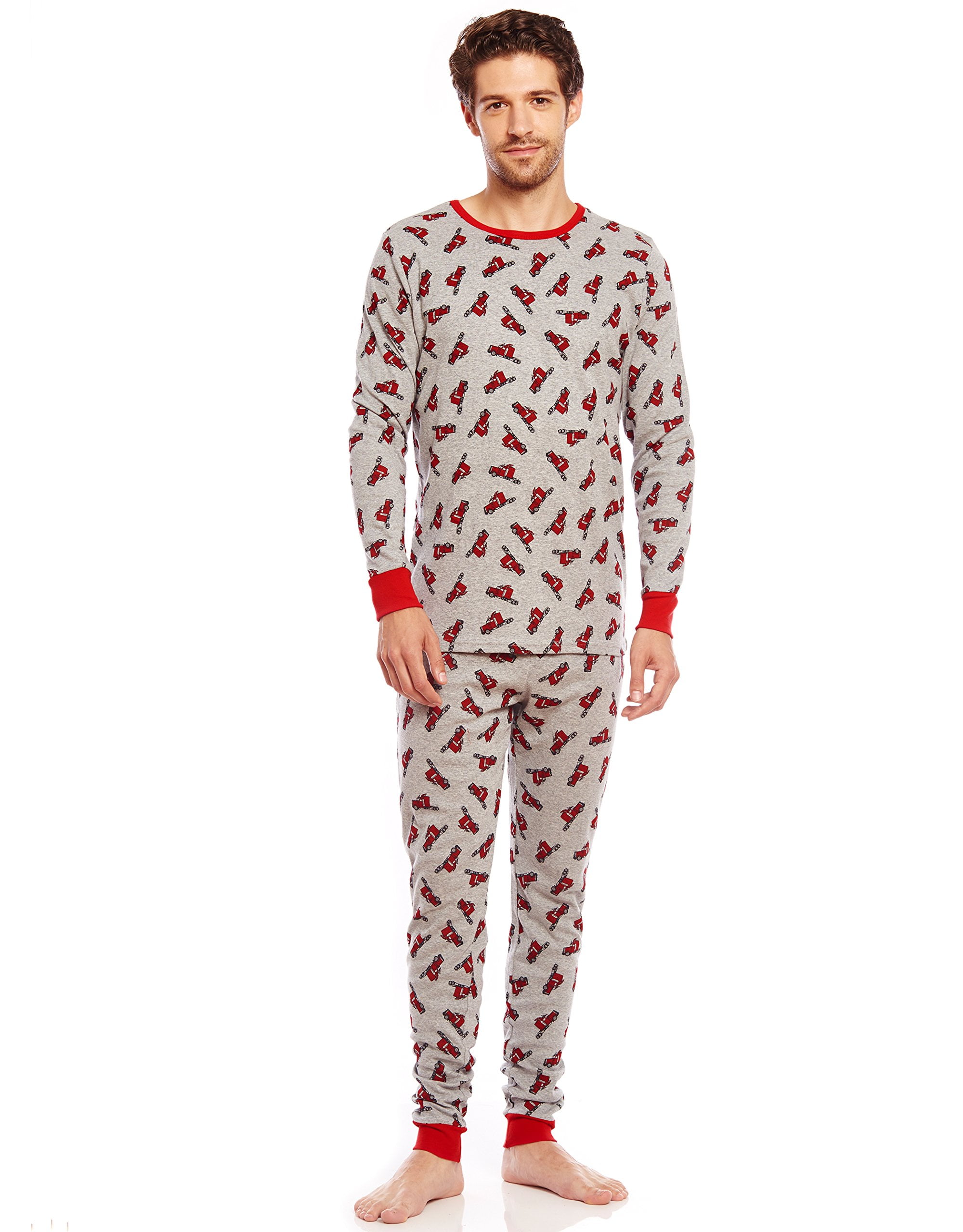 Leveret Leveret Men's Pajamas Fitted 2 Piece Pj's Set 100 Cotton