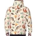 thumbnail image 3 of Bingfone Autumn Forest Animals Men's Drawstring Hoodie Long Sleeve Pocket Sweatshirts-Medium, 3 of 6