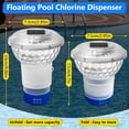thumbnail image 3 of tamizeot Colorful Pool Chlorine Floater For Fun Pool Atmosphere Energy-Saving Easy Install Fish Tank Light, 3 of 6
