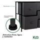 thumbnail image 4 of Comoda Cajonera 5 Cajones Mueble Organizador de Tela Madera gris L, 4 of 8