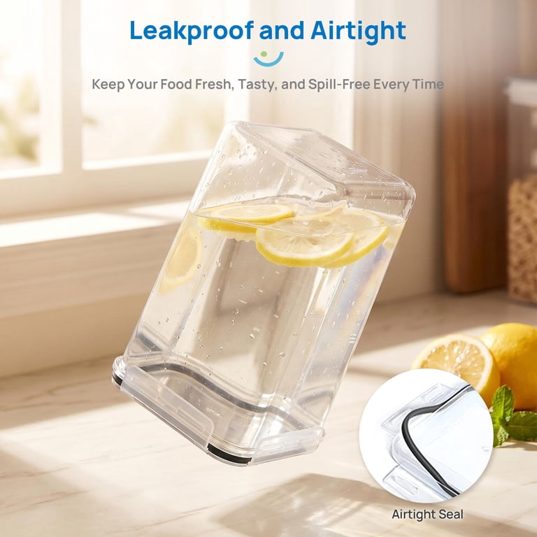 Airtight Food Storage Containers for Flour and Sugar, Set of 2 photo 8
