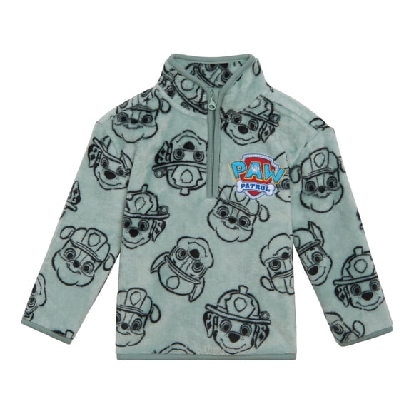 Sudadera Woobie de medio cierre para niño Paw Patrol, verde pálido