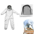 thumbnail image 4 of Ventilated Bee Suit, Breathable Fabric Hooded Clothing for Beekeeping, Cotton Blend Beekeeping Equipment for Professional, Men, Beginner, and Women Beekeepers, 4 of 9