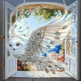 thumbnail image 3 of Owl Catcher Acrylic Pendant Double Sided 5D D-IY Acrylic Diamond Art Painting Window Pendants Home Garden Wall Hanging Kits, 3 of 9