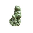 thumbnail image 1 of Frog Ornament Versatile Frog Sculpture Tea Pet Creative Frog Statue for Home Fish Tank Bonsai Decoration, 1 of 5