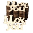 thumbnail image 1 of Letras de madera colgando de la pared Decoración de la decoración de la decoración de las suministros para el hogar para la sala de estar fiesta de la fiesta DIY Props Decorativos 60 piezas Methold HA011670-00, 1 of 7