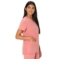 thumbnail image 3 of Hanes Womens Hanes Women's Scrubs V-Neck Scrub Top with Ribbed Back, Comfort Fit, 3-Pocket, Sizes S-3XL, 3 of 7