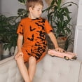 thumbnail image 4 of Balery Halloween Bats Conjunto de Pijama Infantil de Manga Corta con Estampado – Ropa de Dormir de Algodón Suave-XX-Large, 4 of 5