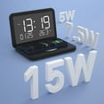 thumbnail image 3 of lionlar 15W Wireless Charger Digital LCD Display Black, 3 of 9