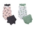 thumbnail image 1 of Baby Girls Outfit Set Cactus Sleeveless Button Closure Romper Solid Color Ruffle Triangle Pants Bow Hair Band Set, 1 of 3
