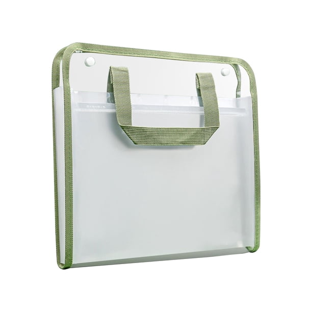 Carpeta expandible con 13 bolsillos, organizador de acordeón con etiquetas, organizador portátil para documentos y recibos, con capacidad para papel tamaño carta A4, carpeta impermeable para mochilas