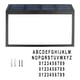 thumbnail image 1 of Señal de dirección solar para patio, luz solar de número de casa, resistente al agua, señal de números de dirección de montaje en pared, encendido/apagado automático y letras y números personalizados, 1 of 8