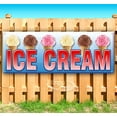 thumbnail image 1 of Ice Cream 13 oz Vinyl Banner With Metal Grommets, 1 of 4
