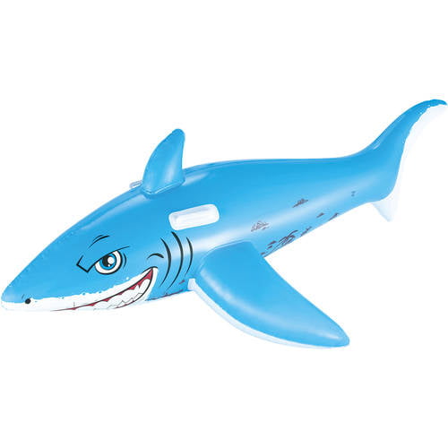 GREAT WHITE SHARK Week 7 Ft Inflatable Pool Float NEW Ride-on Swimming Toy 