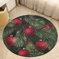 thumbnail image 6 of Christmas Balls Colorful Round Carpet Circle Rug Outdoor Patio Area Rug Washable Large Area Rugs Hallway Room Decor Fitness Mats, 6 of 8