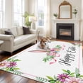 thumbnail image 3 of Happy Easter Area Rug 8x10 Washable Rug Non Slip Spring Watercolor Bunny Flower Leaf Plant Large Area Rug Soft Stainresistant Indoor Floor Carpet for Living Room Bedroom Home Office Dining Room, 3 of 8