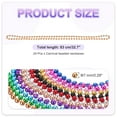 thumbnail image 2 of Uxcell 24 Pcs Mardi Gras Beads Necklaces, 6mm 33" Carnival Beaded Necklaces, Round Bulk Party Beads Necklace Costume Supplies for Christmas Event Party Favors Decorations, Rose Gold, 2 of 6