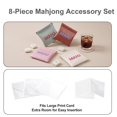 thumbnail image 3 of Set de 4 bolsas para dados de mahjong Eccentfit, impermeables, de PU, 3 of 7