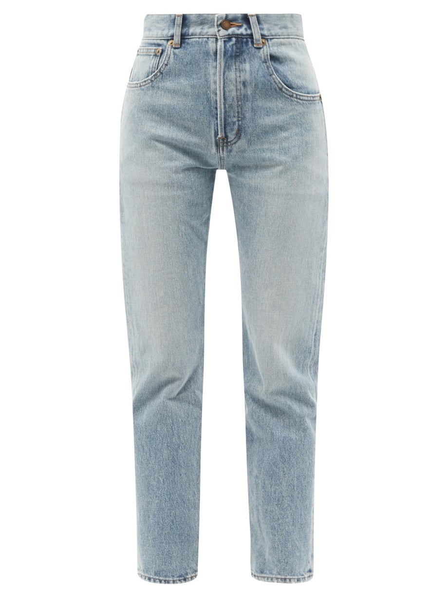 Saint Laurent Ladies Authentic Jeans In 