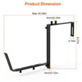 thumbnail image 3 of Adjustable Planter Box Brackets TeqHome 4 Packs Window Box Planter Mounts Black Iron Suitable for Fence Pergola Patio Garden Balcony, 3 of 12