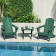 thumbnail image 6 of SERWALL Small Folding Side Table set 2, HDPE All Weather Adirondack End Table, No Assembly Required, Green, 6 of 8
