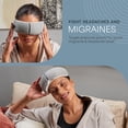 thumbnail image 4 of LifePro Eye Massager - Headache Relief Device - Smart Eye Massager for Migraines with Heat, Vibration and Bluetooth Music (Gray), 4 of 7